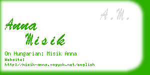 anna misik business card
